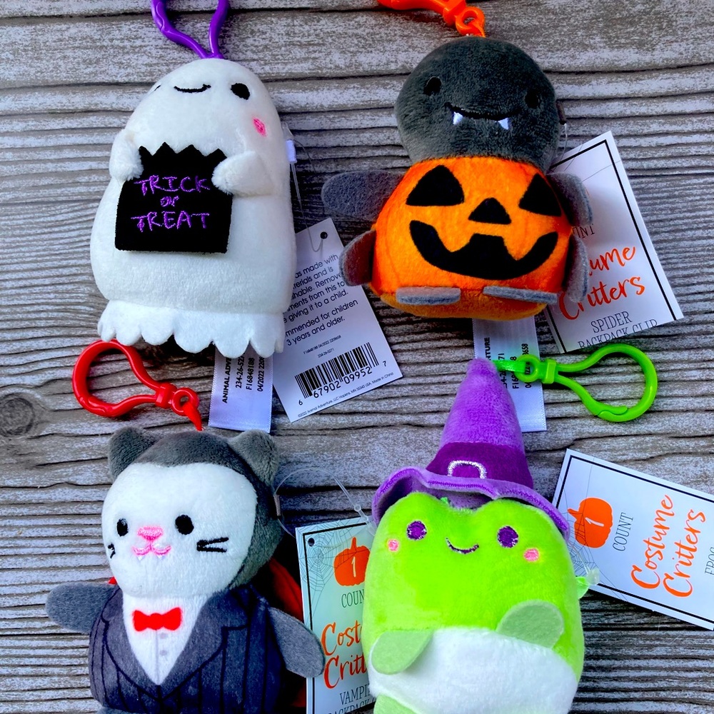 Target Bullseye 2022 Costume Critters Backpack Clips Set Of 4